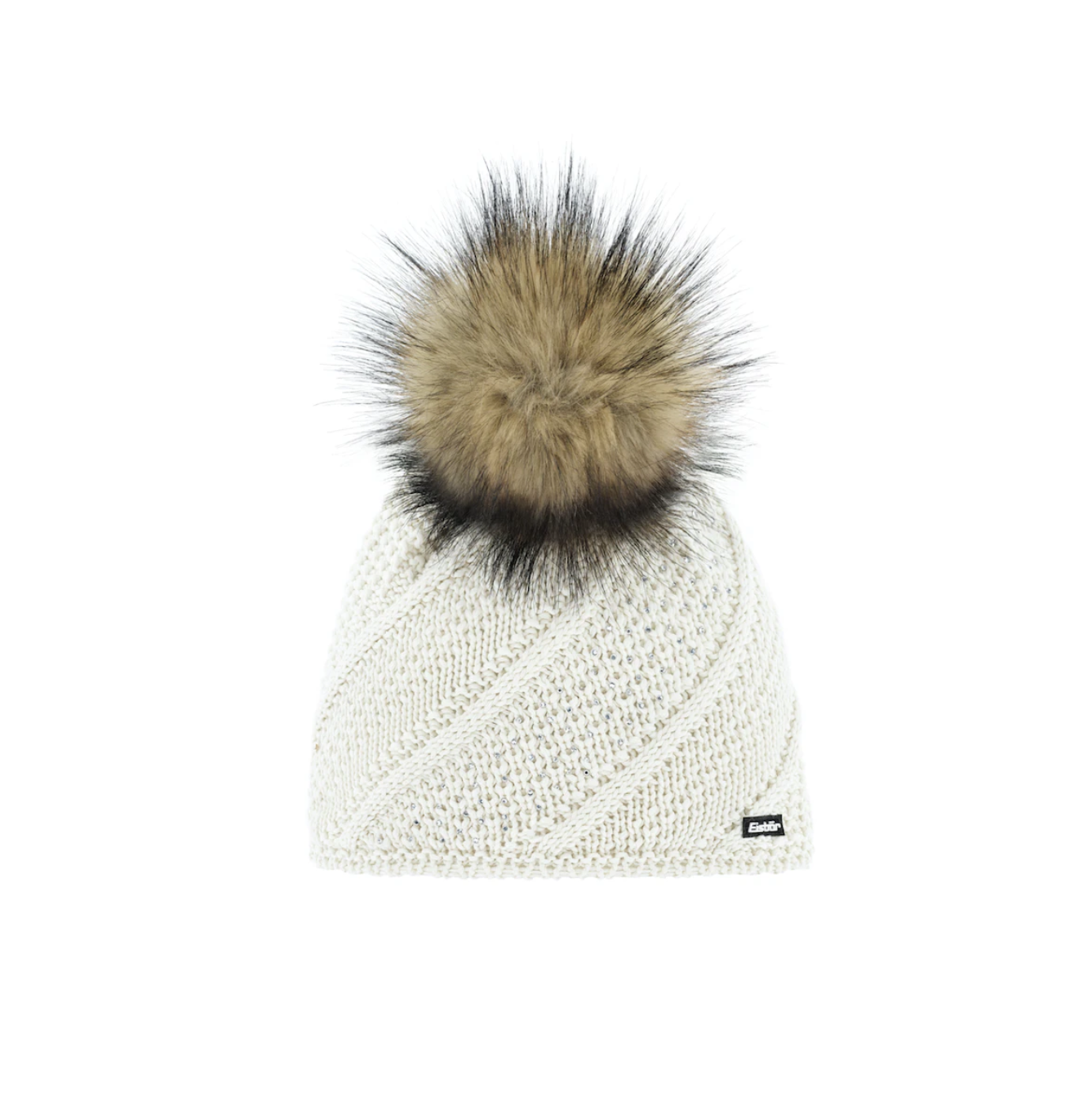 Berretto donna Eisbär con cristalli e pompom