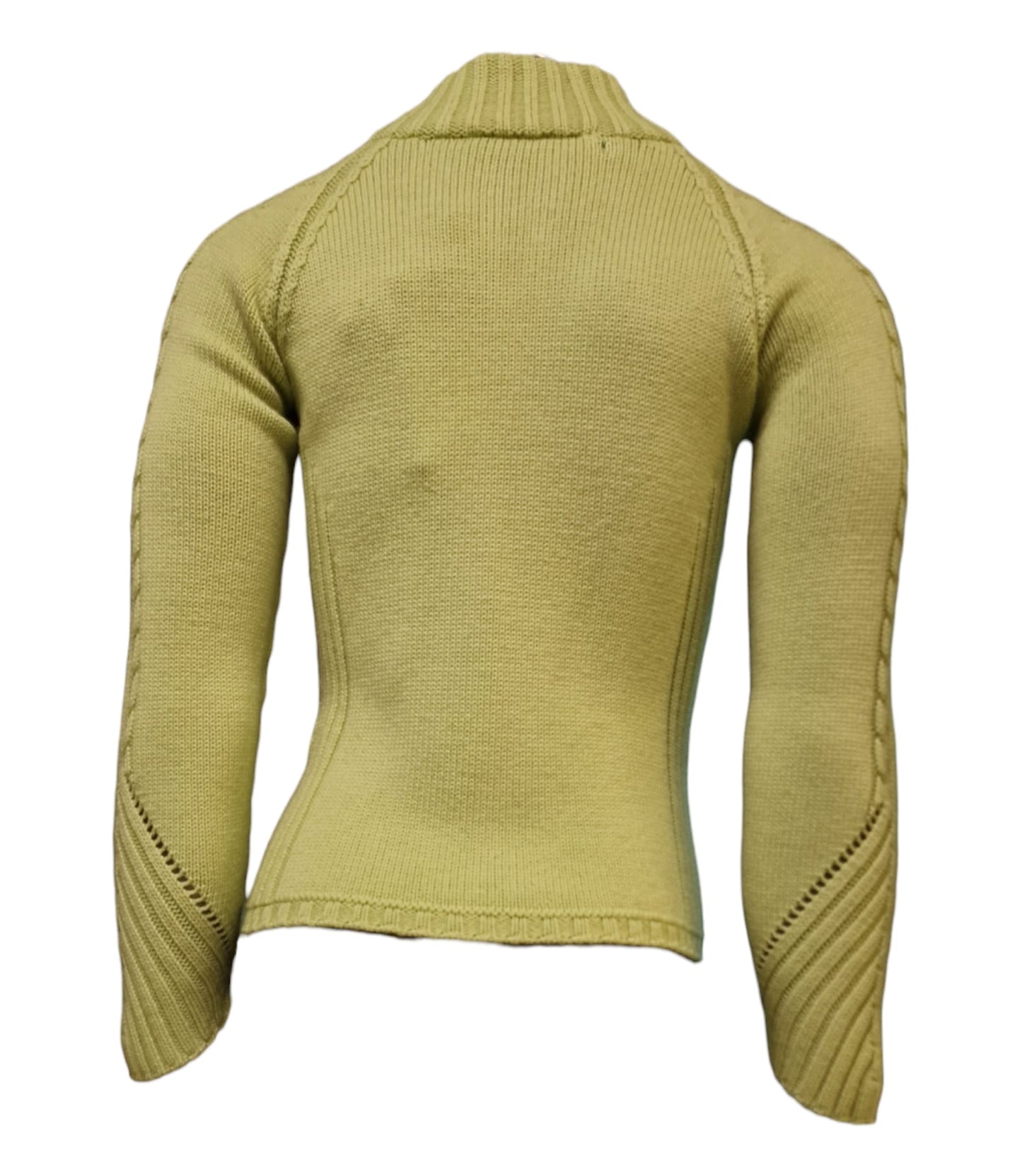 Maglioncino lana merino full zip donna