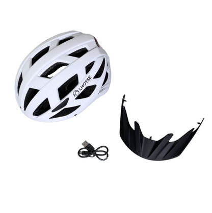 Casco con luce posteriore integrata Lhotse