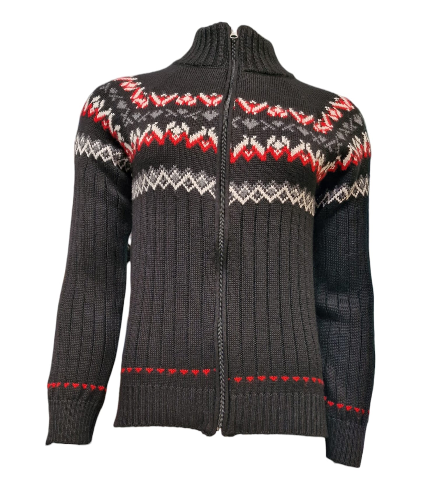 Maglione norvegese full zip
