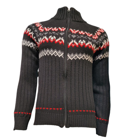 Maglione norvegese full zip