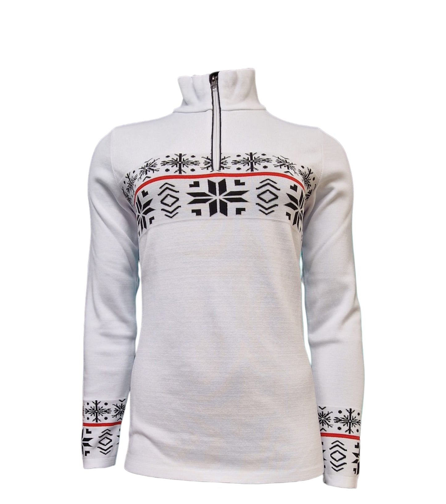 Maglia tecnica 1/2 zip donna