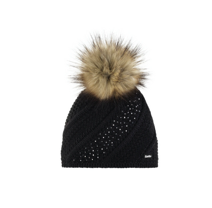 Berretto donna Eisbär con cristalli e pompom