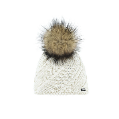 Berretto donna Eisbär con cristalli e pompom