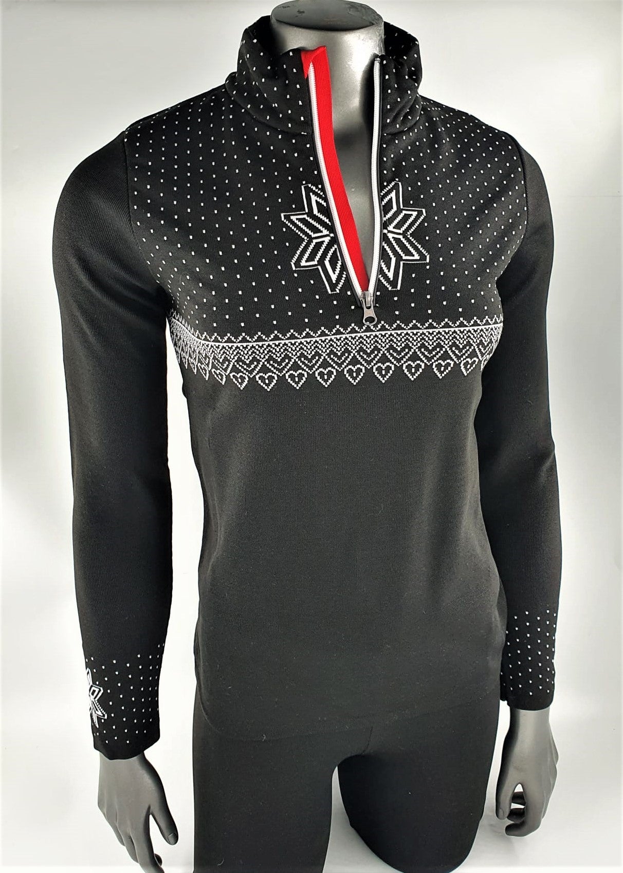 Maglia tecnica 1/2 zip donna
