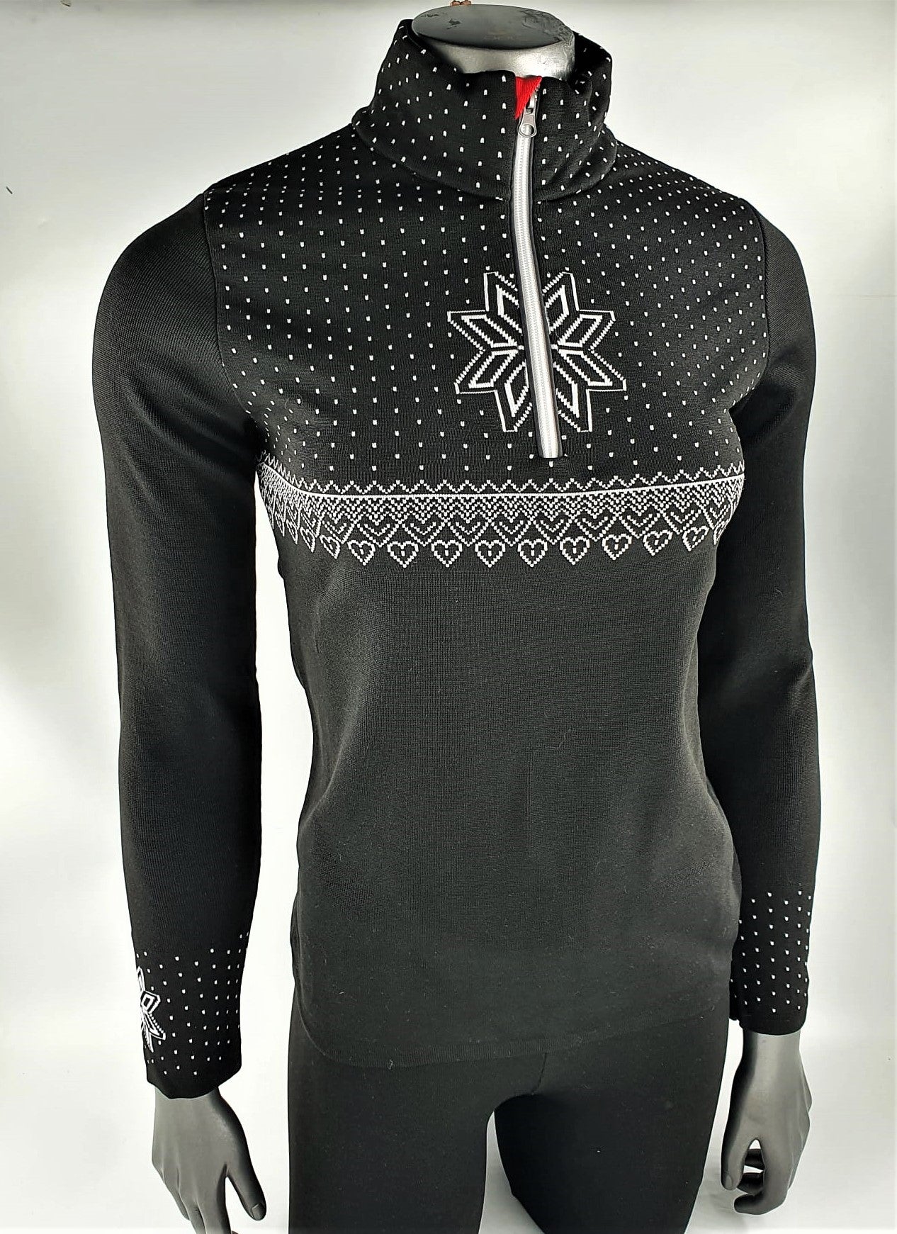 Maglia tecnica 1/2 zip donna