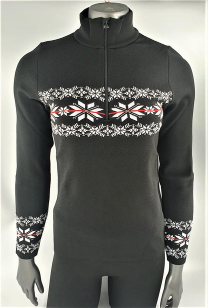Maglia tecnica 1/2 zip donna
