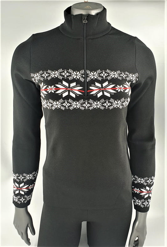 Maglia tecnica 1/2 zip donna