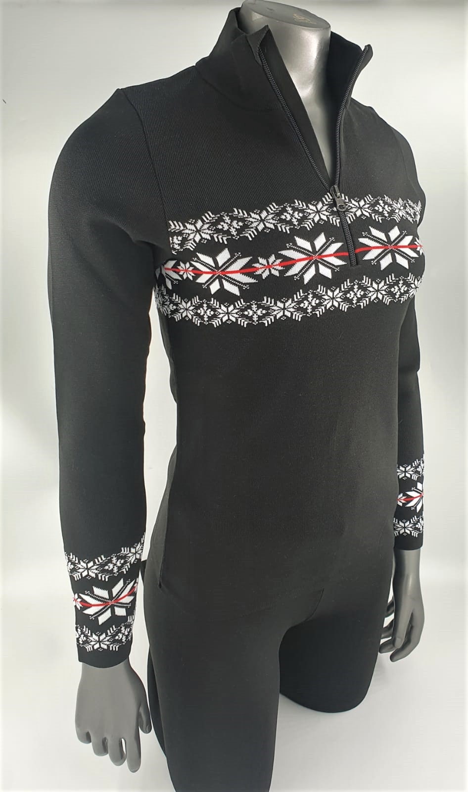 Maglia tecnica 1/2 zip donna