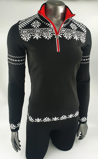Maglia 1/2 zip donna polipropilene