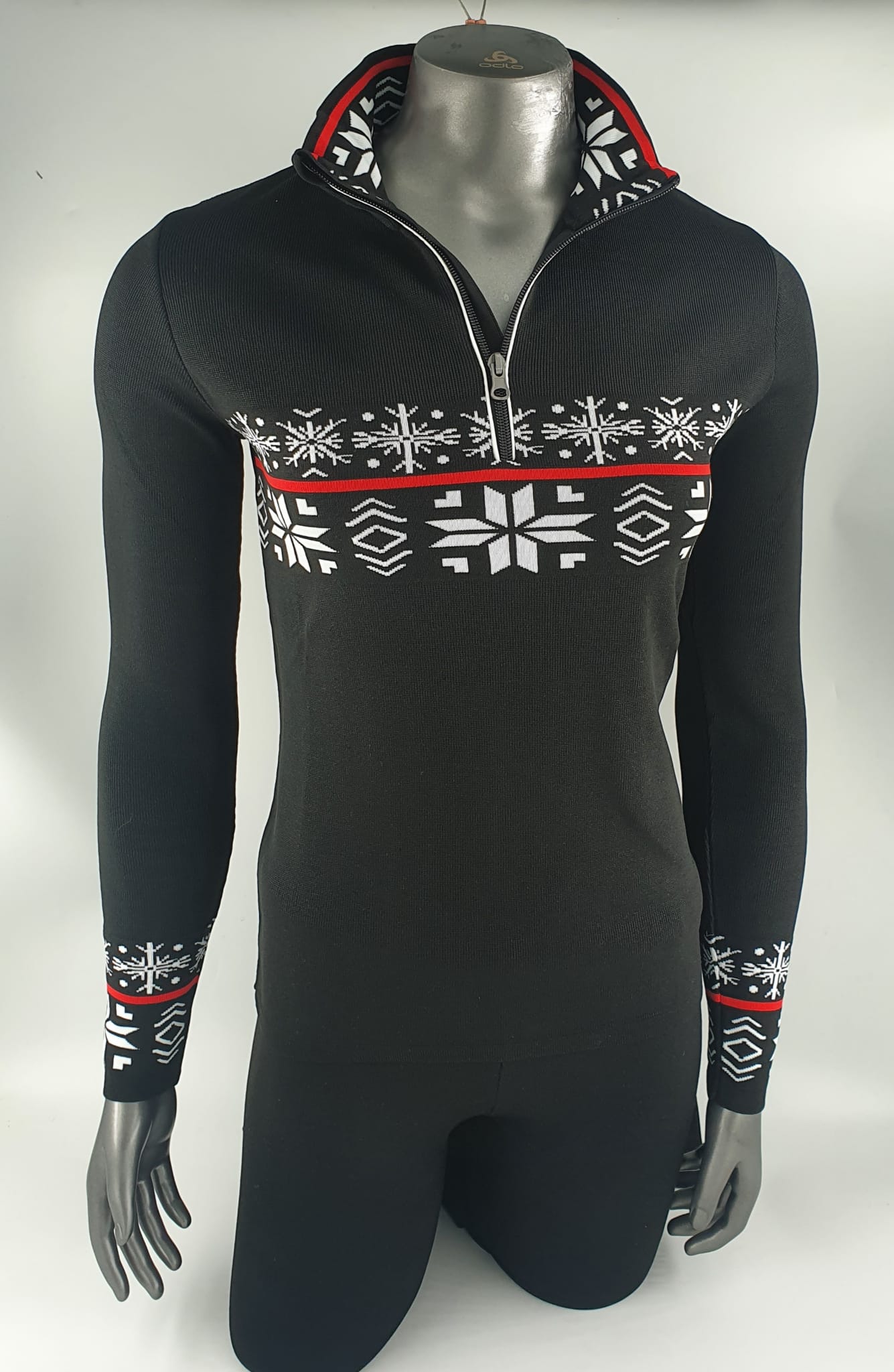 Maglia tecnica 1/2 zip donna