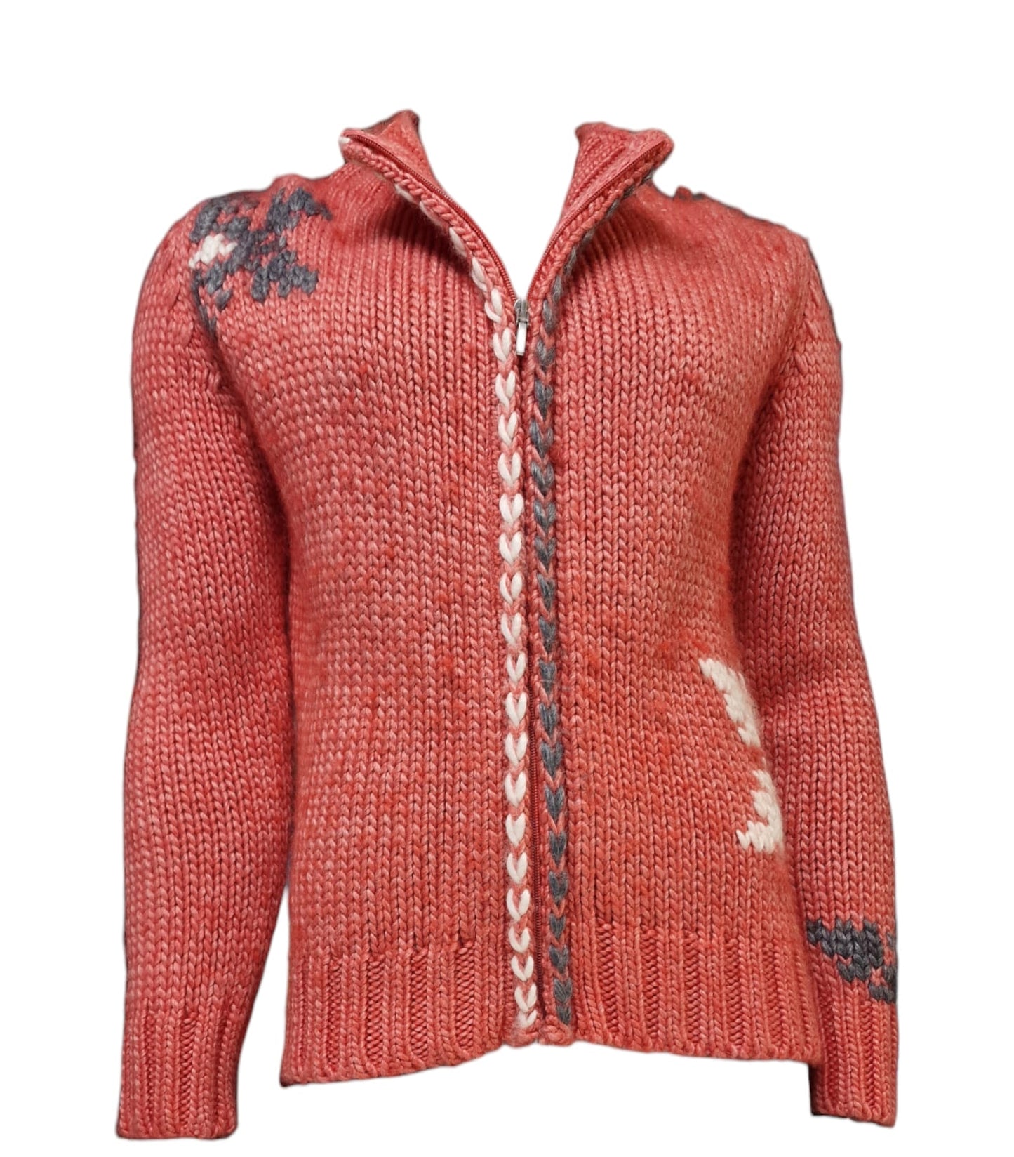 Maglione full zip donna