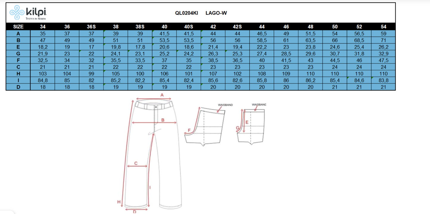 Pantaloni Outdoor donna Kilpi